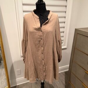 Aakaa Beige Tunic dress